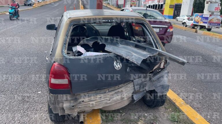 Accidente sobre Paseo del Mineral provoca tráfico vehicular