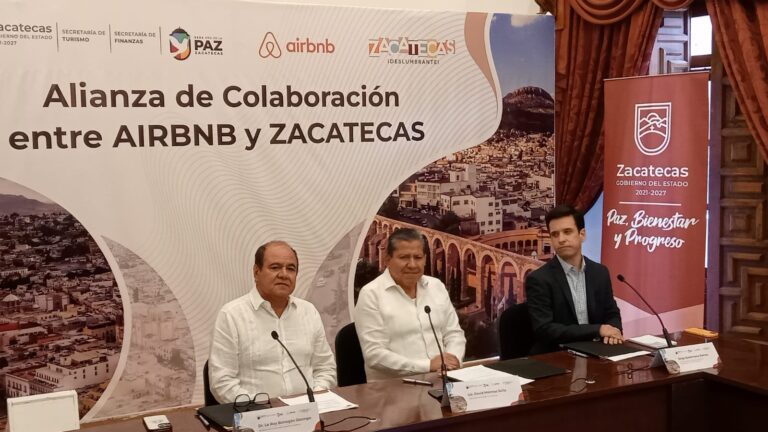 Firma Zacatecas convenio con Airbnb