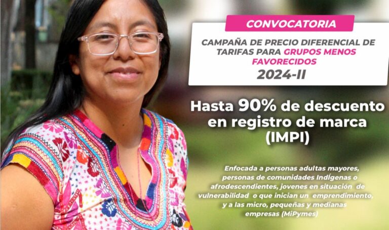 Otorgan 90% de descuento en registro ante el IMPI