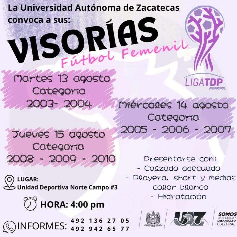 Convocan UAZ femenil a visorias