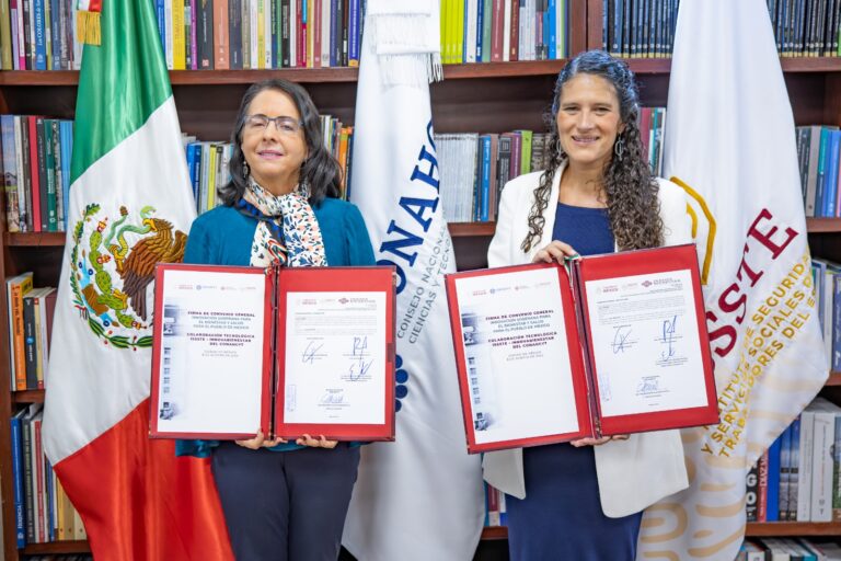 Firman Conahcyt e ISSSTE convenio de colaboración
