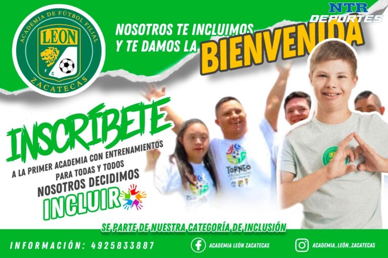 Invita Academia León Zacatecas a su categoría de inclusión mixta