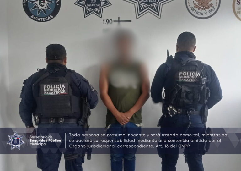 Lo detienen por golpear y amenazar de muerte a su pareja