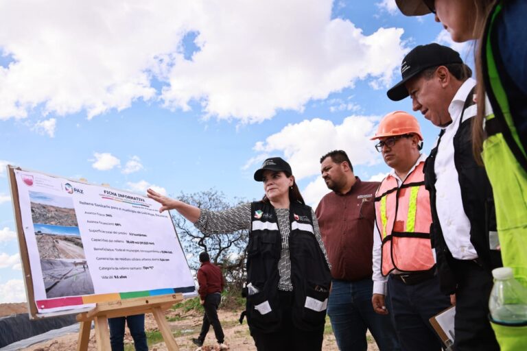 Supervisa gobernador construcción de relleno sanitario en Luis Moya
