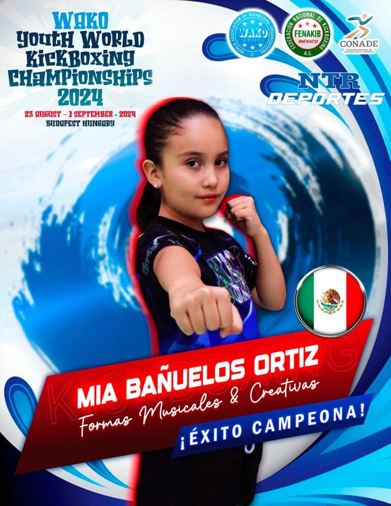 Zacatecana representará a México en Mundial de Kickboxing Infantil
