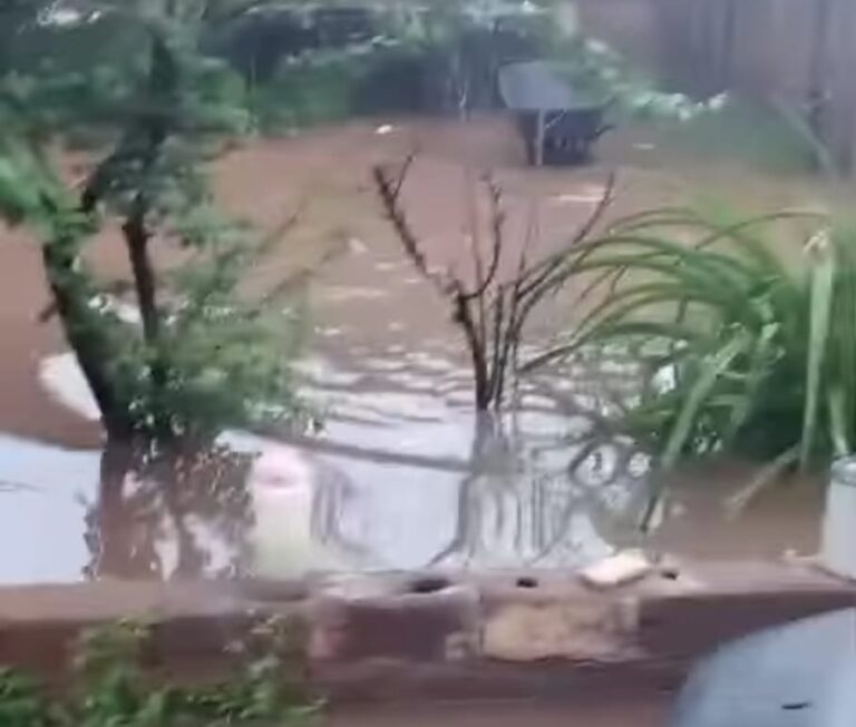 Se inundan casas por tormenta