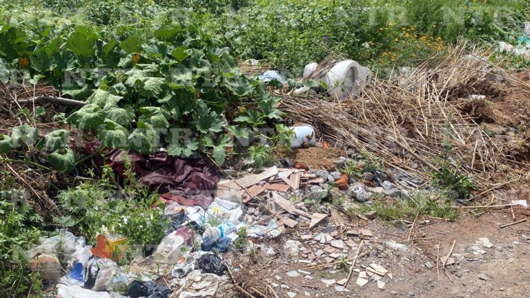 Foco de contaminación, orillas de la carretera Vetagrande Zacatecas