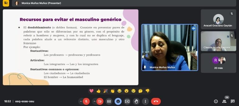 Capacitan a Institutos de las Mujeres en lenguaje inclusivo