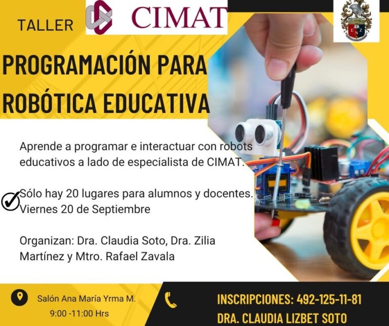 Invitan a taller “Programación para Robótica Educativa”
