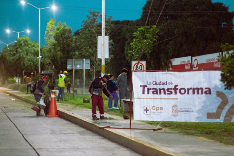 Supervisan trabajos de mantenimiento en Guadalupe