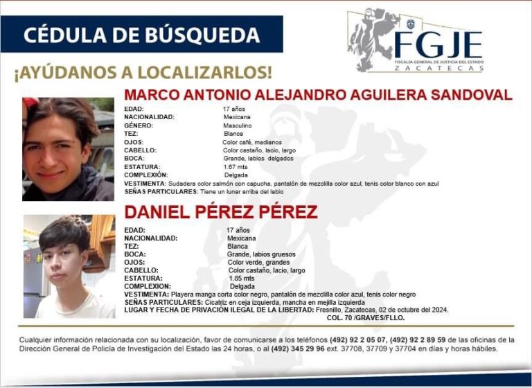 Sujetos secuestran a dos adolescentes de 17 años