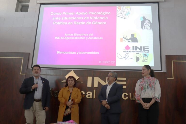 Capacitan a personal del INE sobre violencia política
