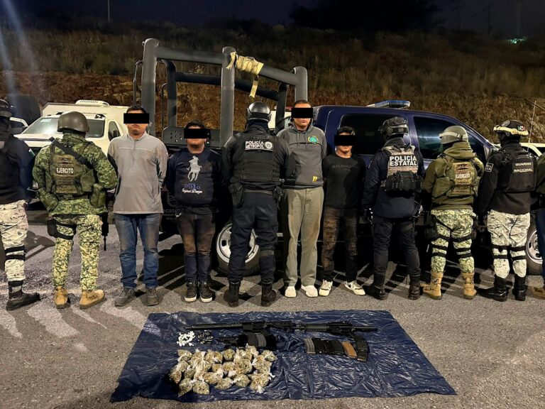 Desarticulan célula delincuencial en Guadalupe; hay cuatro detenidos y un presunto agresor sin vida