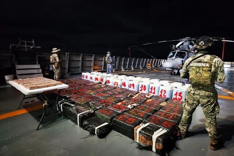 Presume Semar aseguramiento de droga ‘más grande’ en el mar