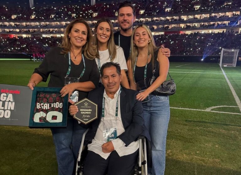 Rinden homenaje a Benjamín Galindo en el Estadio Akron