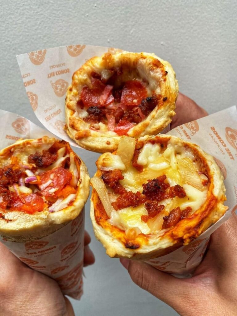 The Conos, una forma original de comer pizza
