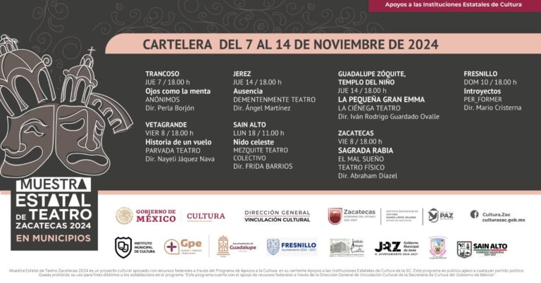 Viaja el teatro a siete municipios