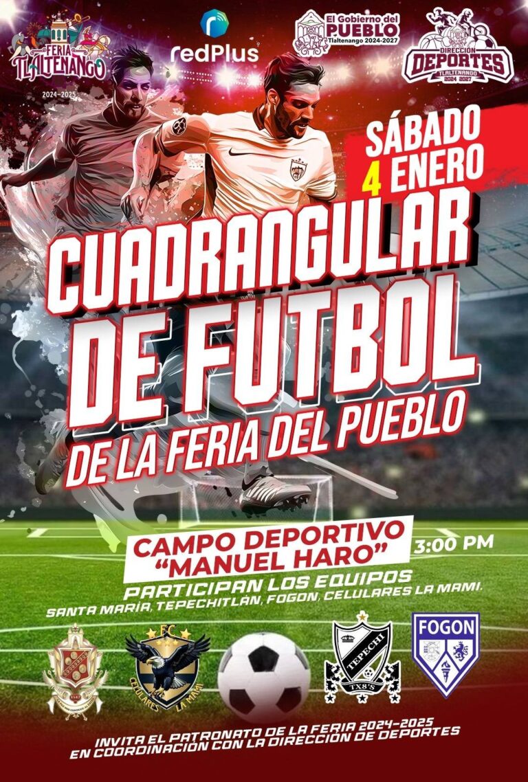 Anuncian Cuadrangular de Futbol en Tlaltenango