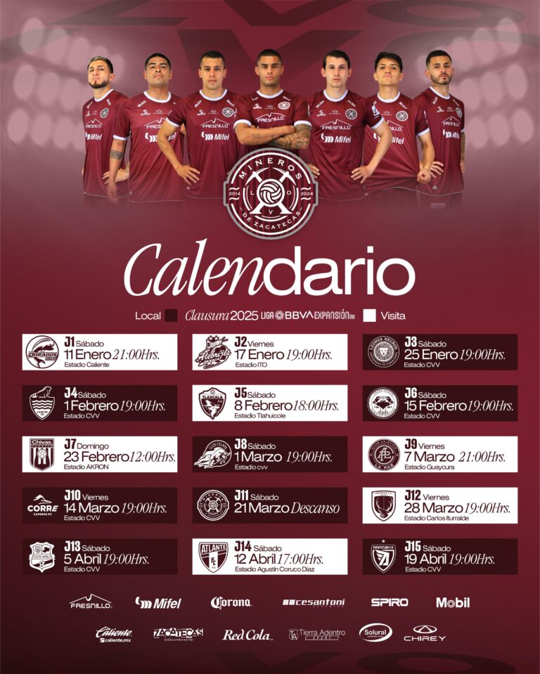 Listo el Calendario CL2025