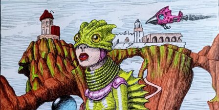 Arlequín y Colombina, una expo inspirada en la capital y el cine