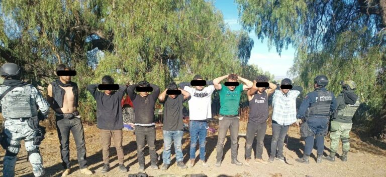 Detienen a 8 generadores de violencia en Pinos