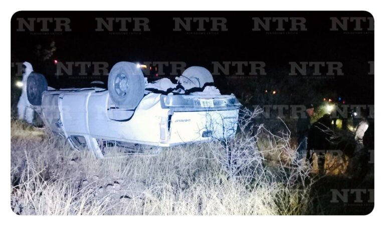 Muere tras volcadura en Fresnillo