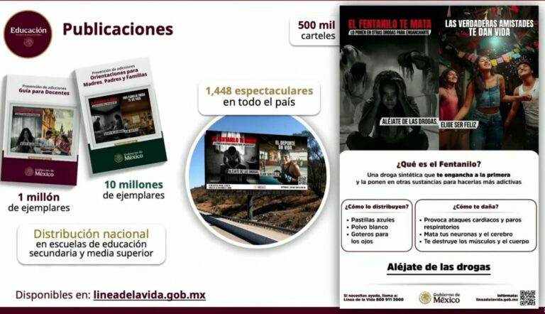 Presentan campaña educativa contra el consumo de fentanilo