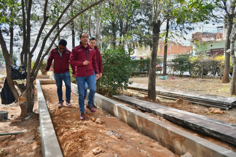 Supervisa Pepe Saldívar rehabilitación de Parque en la Colonia Tierra y Libertad
