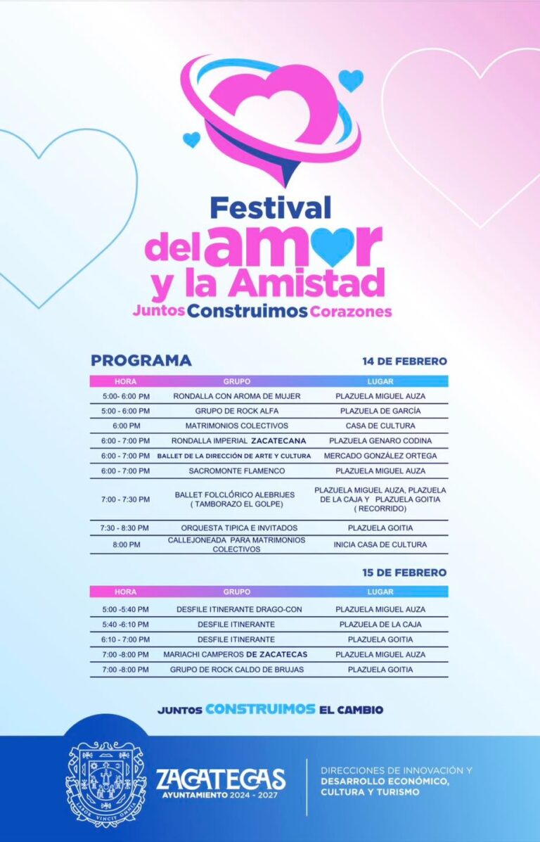 Listo, Festival del Amor y la Amistad capitalino