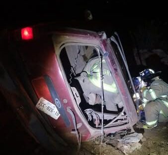 Atiende PC tres volcaduras en Guadalupe