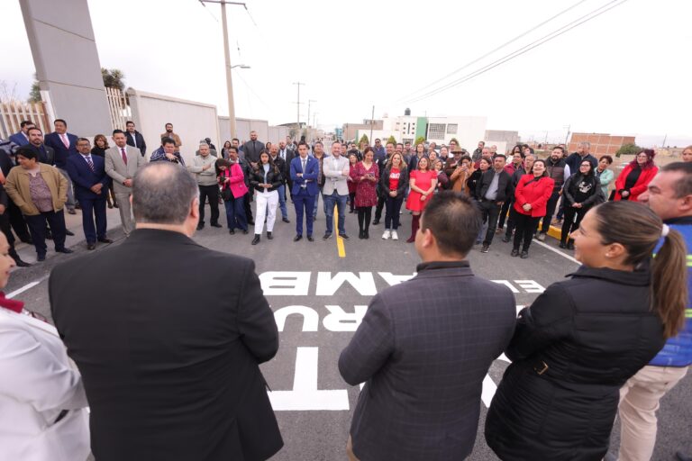 Inauguran calle Tecnológico en La Escondida