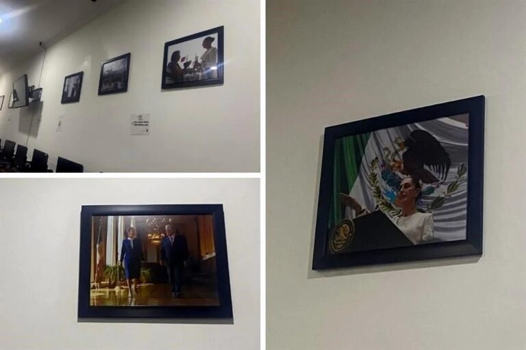 Renuevan fotos en Palacio; AMLO sigue en ellas