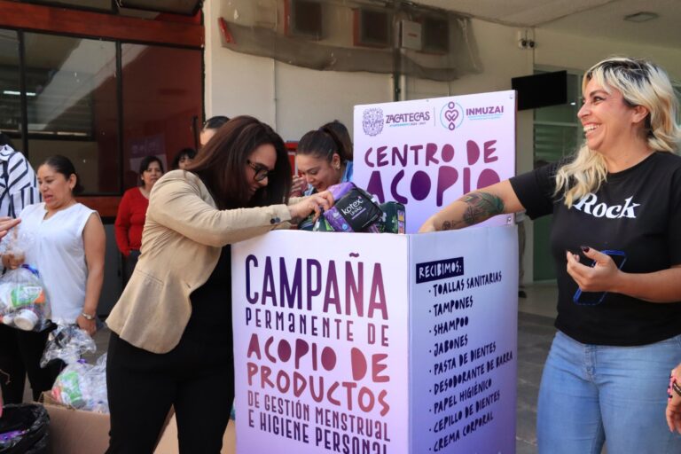 Arrancan campaña de acopio de productos de higiene femenina