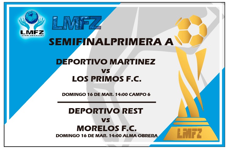 Definidas las semifinales de la Liga Primera A de la LMFZ.