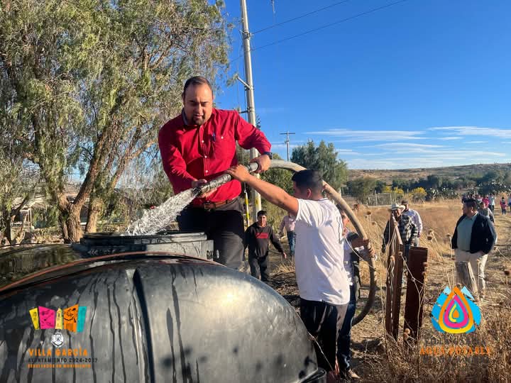 Rehabilitan pozo en Villa García