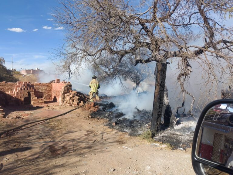 Se registra incendio en Guadalupe; solo daños materiales