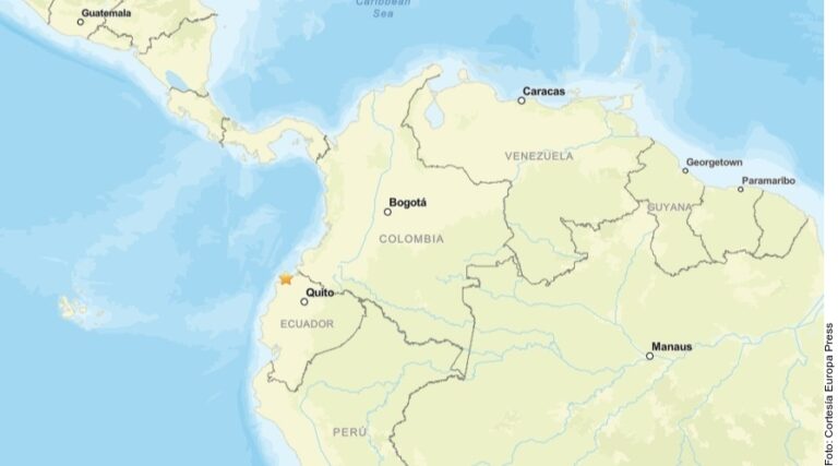 Sacude terremoto de magnitud 6 a Ecuador y Colombia