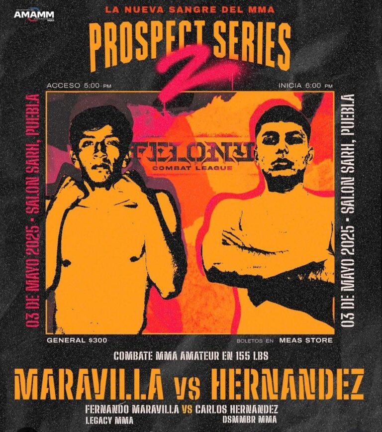 Carlos Hernández peleará en Prospect Series 2