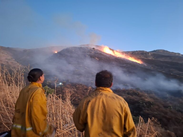 Colabora Capstone Copper a mitigar incendio en Cerro de las Antenas