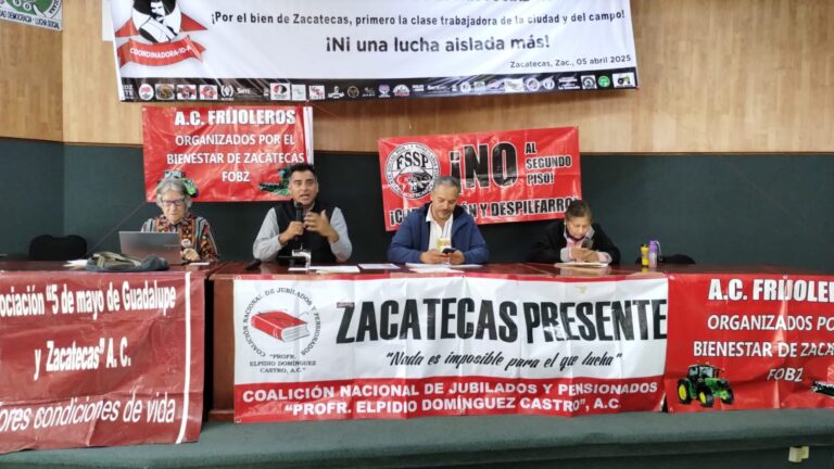 Llama a la unión Coordinadora Zacatecana de Lucha Social 10 de abril