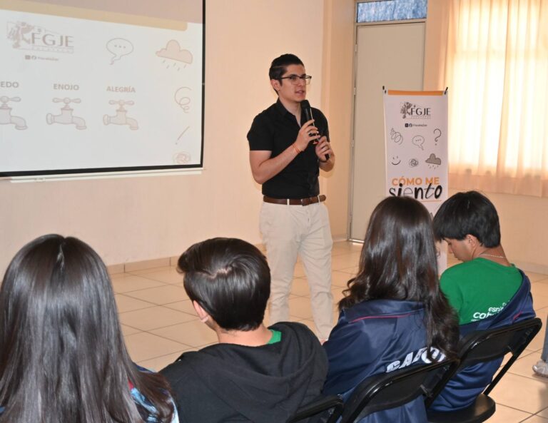 Promueve FGJE prevención y detección de factores de riesgo entre estudiantes