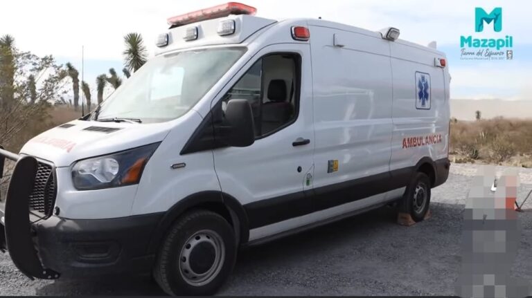 Otorga minera Peñasquito una ambulancia a Mazapil