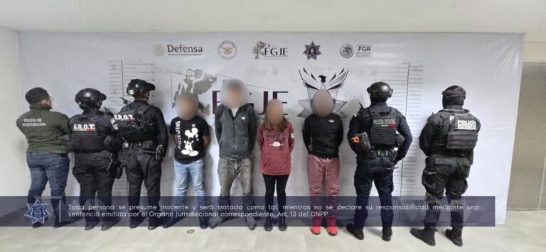 Detienen en la capital a cuatro personas por narcomenudeo