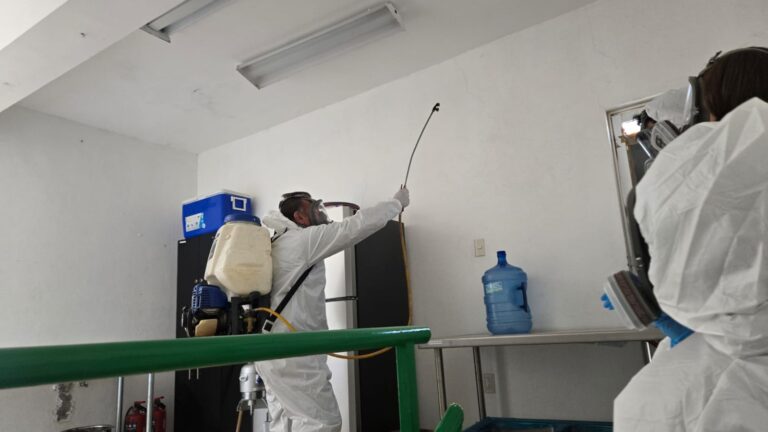 Inician fumigación en edificios públicos