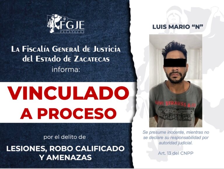 Lo vinculan por lesiones, robo y amenazas