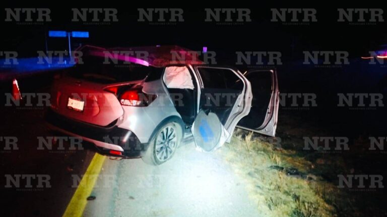 Noche de accidentes en Fresnillo; registran otra volcadura