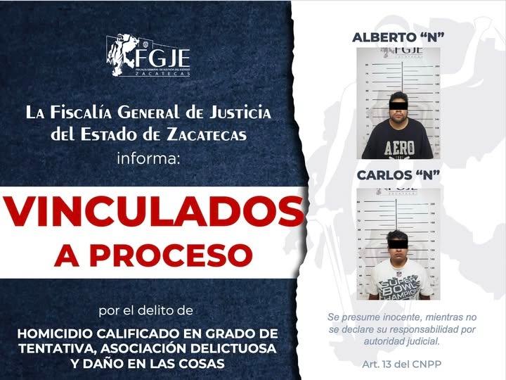 Vincula Fiscalía a dos personas por ataque a bar