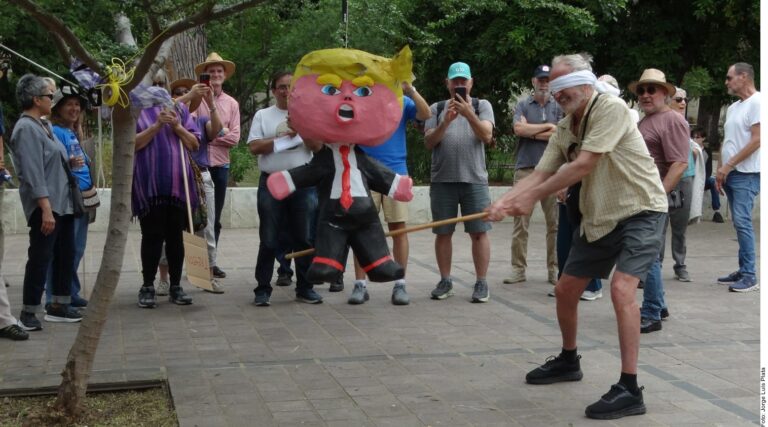 Celebra Trump desfile militar en medio de protestas
