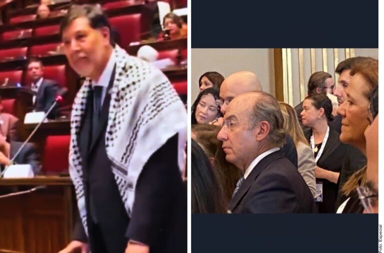 Coinciden Calderón y Fernández Noroña en audiencia del Papa