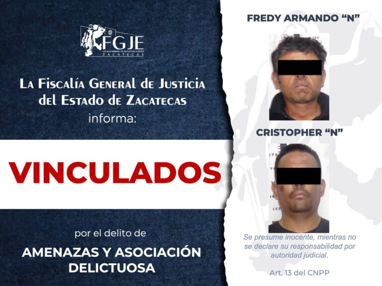 Los vinculan a proceso por amenazas y asociación delictuosa